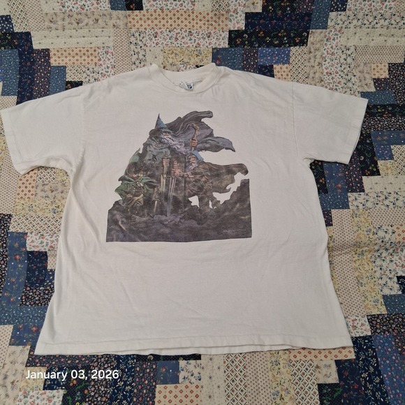 Hanes Other - VTG RARe Lord of The Rings 80s Beefy T Shirt Bilbo Gandlaf Thorin The Hobbit